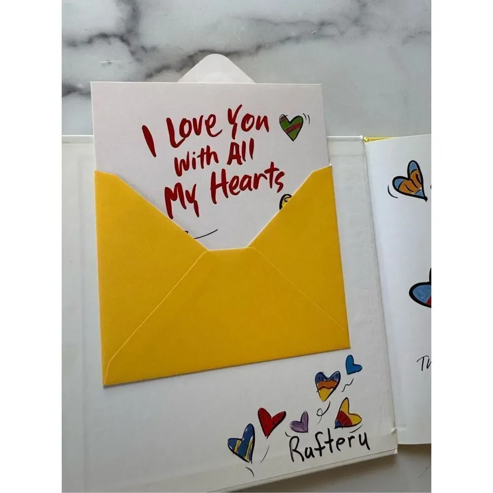 I love you with all my hearts blank notecard included hardback children’s book f